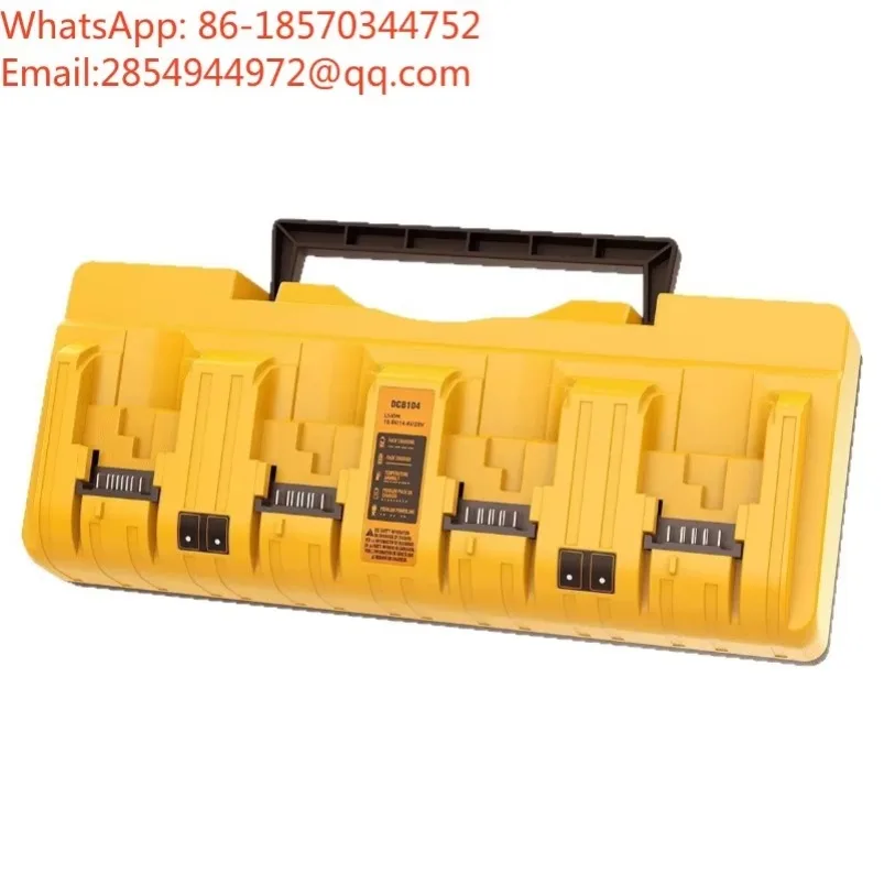 2027     DCB104 Four Slot Charger Compatible with 3A Fast Charging 14.4-18V Power Tools