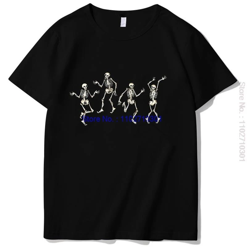 Hot Sexy Skeletons In Heels Dance Funny Graphic T Shirts Cotton Short Sleeve T Shirt Summer Tees Tops Mens Print T Shirt