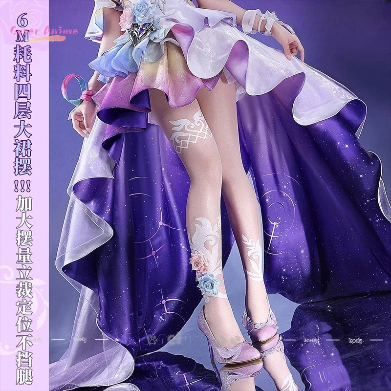 أزياء سيرين التأثيرية لعبة هونكاي: ستار ريل [S-2XL] فستان سيرين للنساء حجاب إصدار SP كوسبلاي مقاس كبير