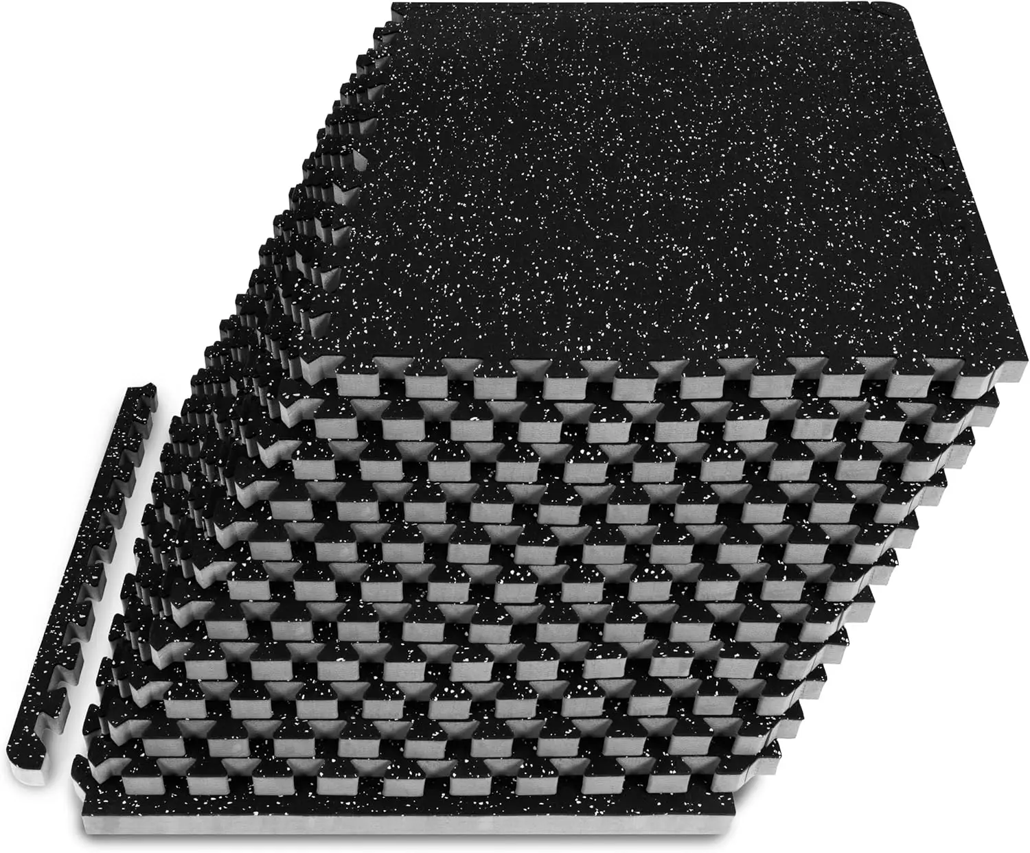 

Exercise Puzzle Mat 3/4-Inch, EVA Foam Interlocking Tiles for Home Gym Equipment, Non-Slip Protective Flooring, 48 SQ FT, 12