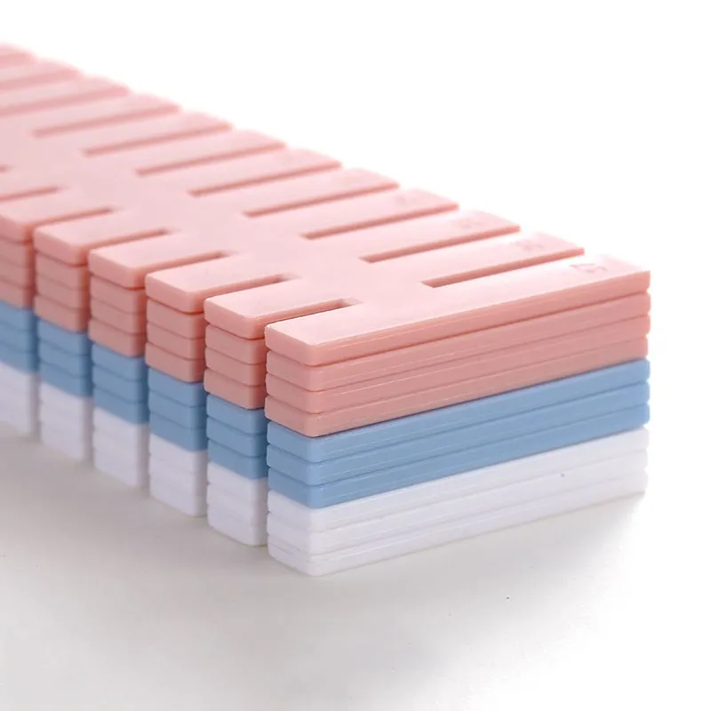 4pcs Adjustable Plastic Drawer Divider Storage Shelve DIY Household Free Combination Partition Board Space-saving Division Tools