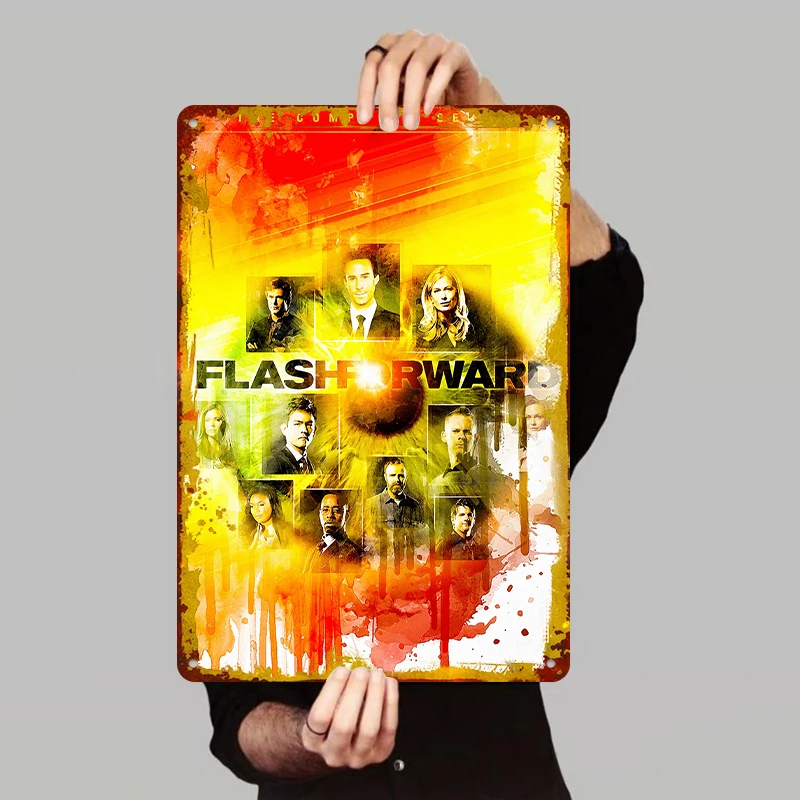 FlashForward The Complete Series Metal Wall Art Vintage Poster Home Decor for TV Show Fans