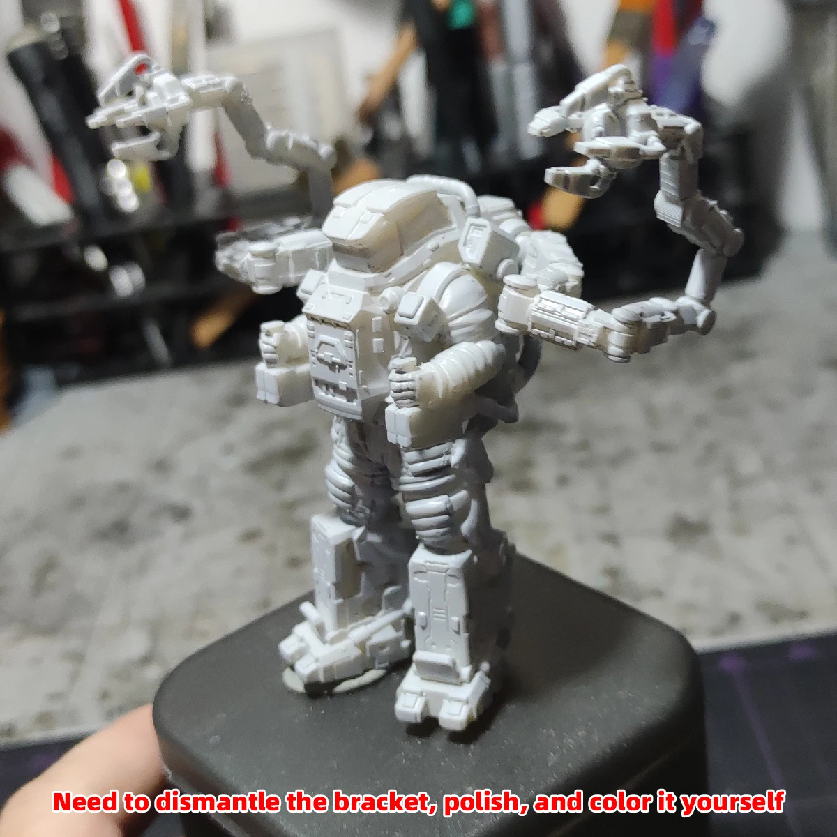1/35 1/48 1/60 1/72 1/100 1/144 Modellbausatz 3D Harz Miniatur Soldatenfiguren Diorama Unbemalte Exosuit Mecha Humanoid DIY – Detail 2