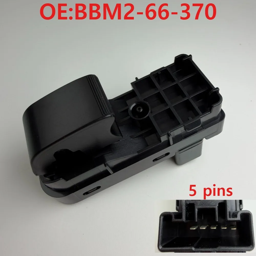 BBM2-66-370 For Mazda 3 2010-2013 Speed 3 Hatchback Front Right Passenger Single Power Window Control Switch Button 5 Pins