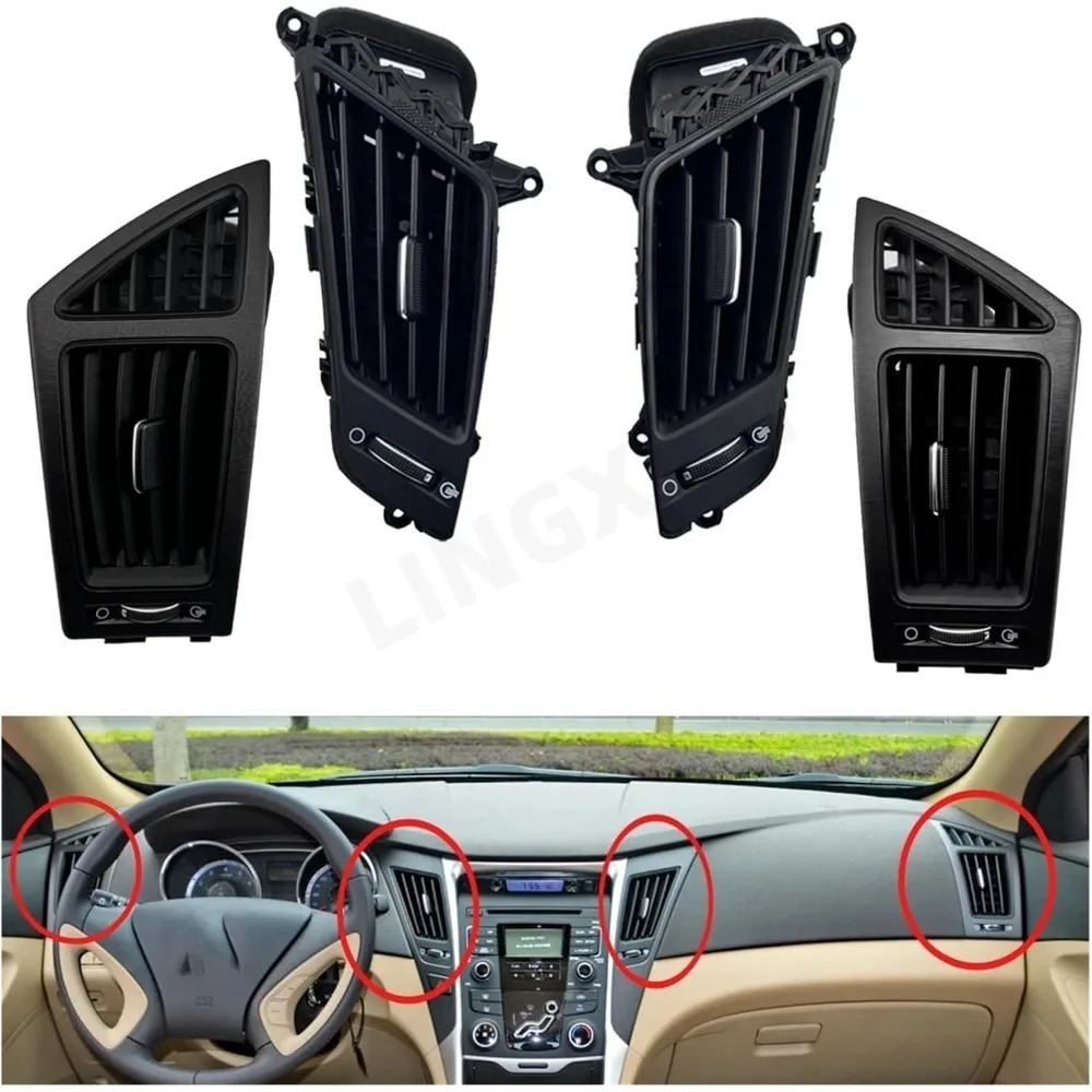For Hyundai Sonata 2011-2015 Car AC Air Vent Outlet Dashboard Air Conditioning Vent Replacement Interior Trim Parts