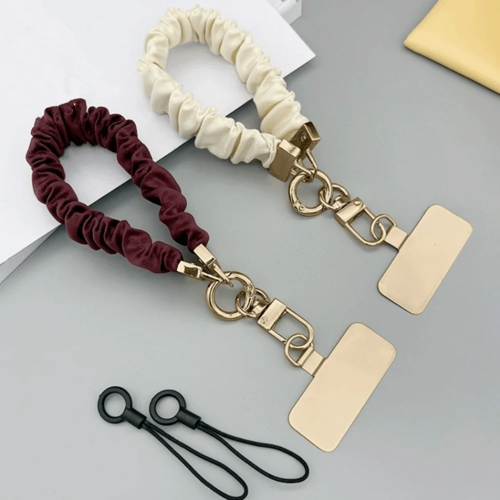 

Pleated Design Mobile Phone Strap Pendant Anti Loss Cell Phone Chain Anti-Lost High-End Mobile Phone Lanyard