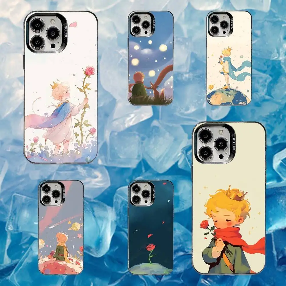 

L-little P-Prince Phone Case For iPhone 16,15,14,13,12,11,Mini,Pro,SE,MAX White Matte Shockproof Cover