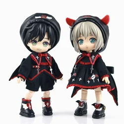 Ob11 Doll Magic Halloween Costume Dark Little Devil Suit Cosplay Demon Angel Doll Clothes For P9, P10, Ymy, Penny, Obitsu11 Doll