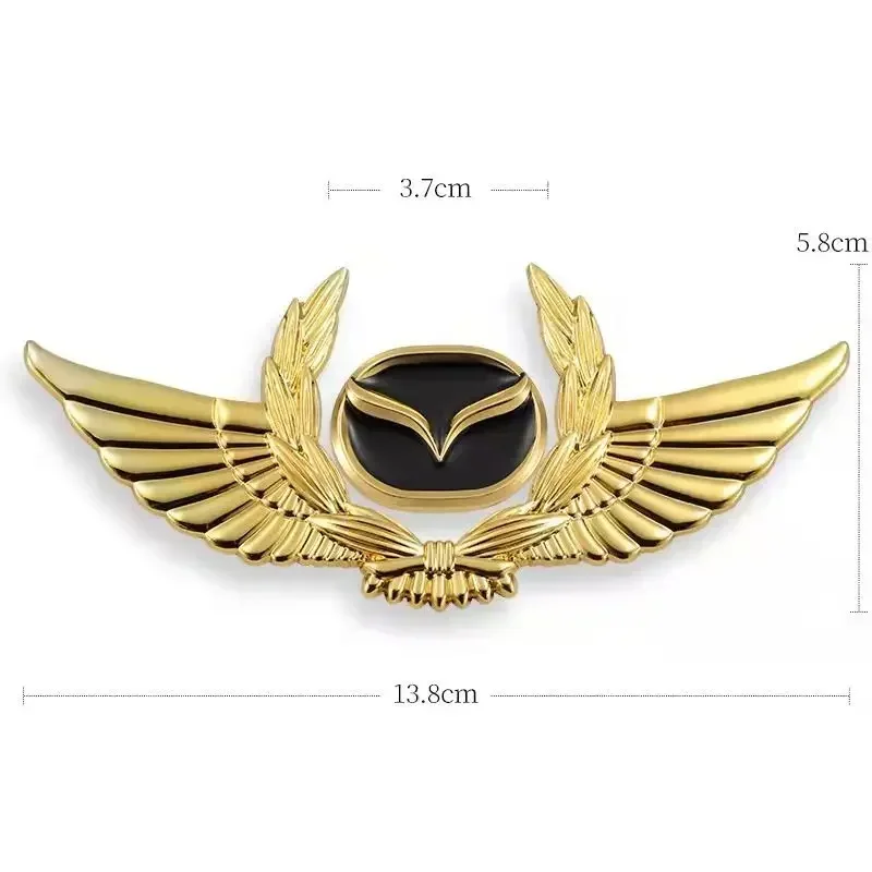 3D Metal Car Front Hood Wings Emblem Side Badge Sticker Decal for Mazda Axela 3 5 6 RX8 RX7 MX3 6 Atenza MX5 CX9 CX5 CX7 323 626