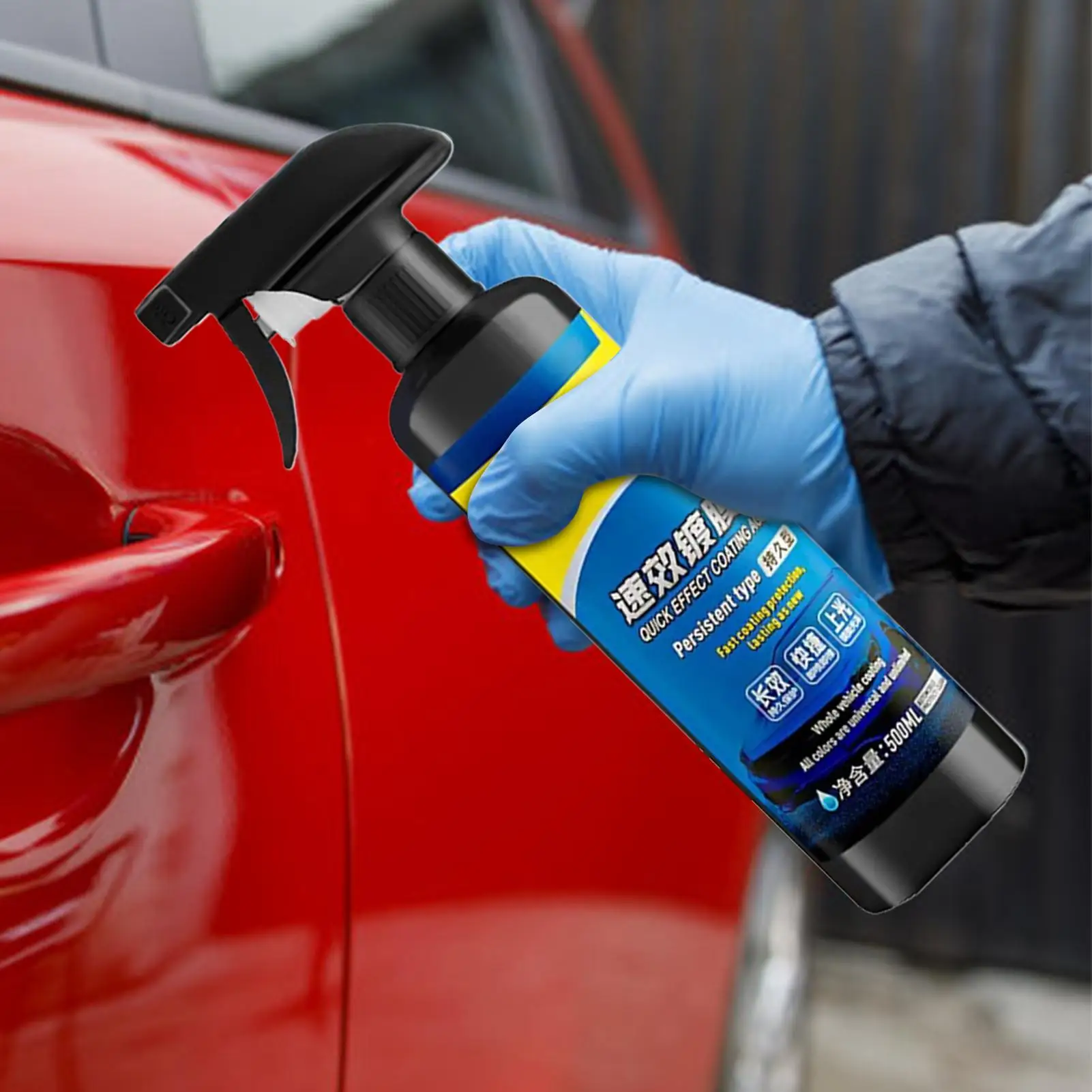 500ml Car Coating Hydrophobic Protection Quick-Dry Car Polishing Maintenance Spray Water Repellent Spray Car Accessories view 2