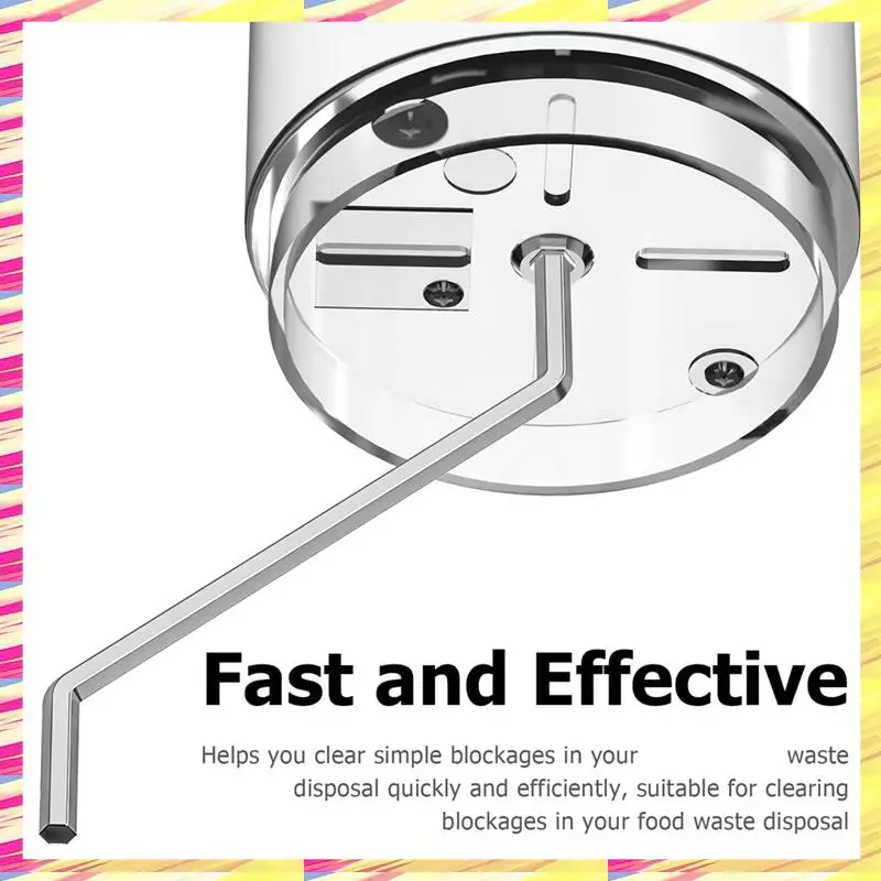 ABJJ Garbage Disposal Wrench, 2-Pack Garbage Disposal Hex Wrench Tool Compatible For Insinkerator Garbage Disposal Reusable Silv
