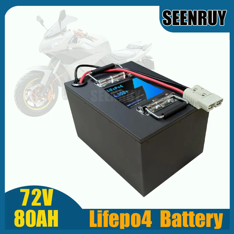 72V 80AH LIFEPO4 Battery with ANT BMS 80A 110A 130A 170A 230A 380A 420A For Motorcycle Golf Cart Sightseeing Vehicle