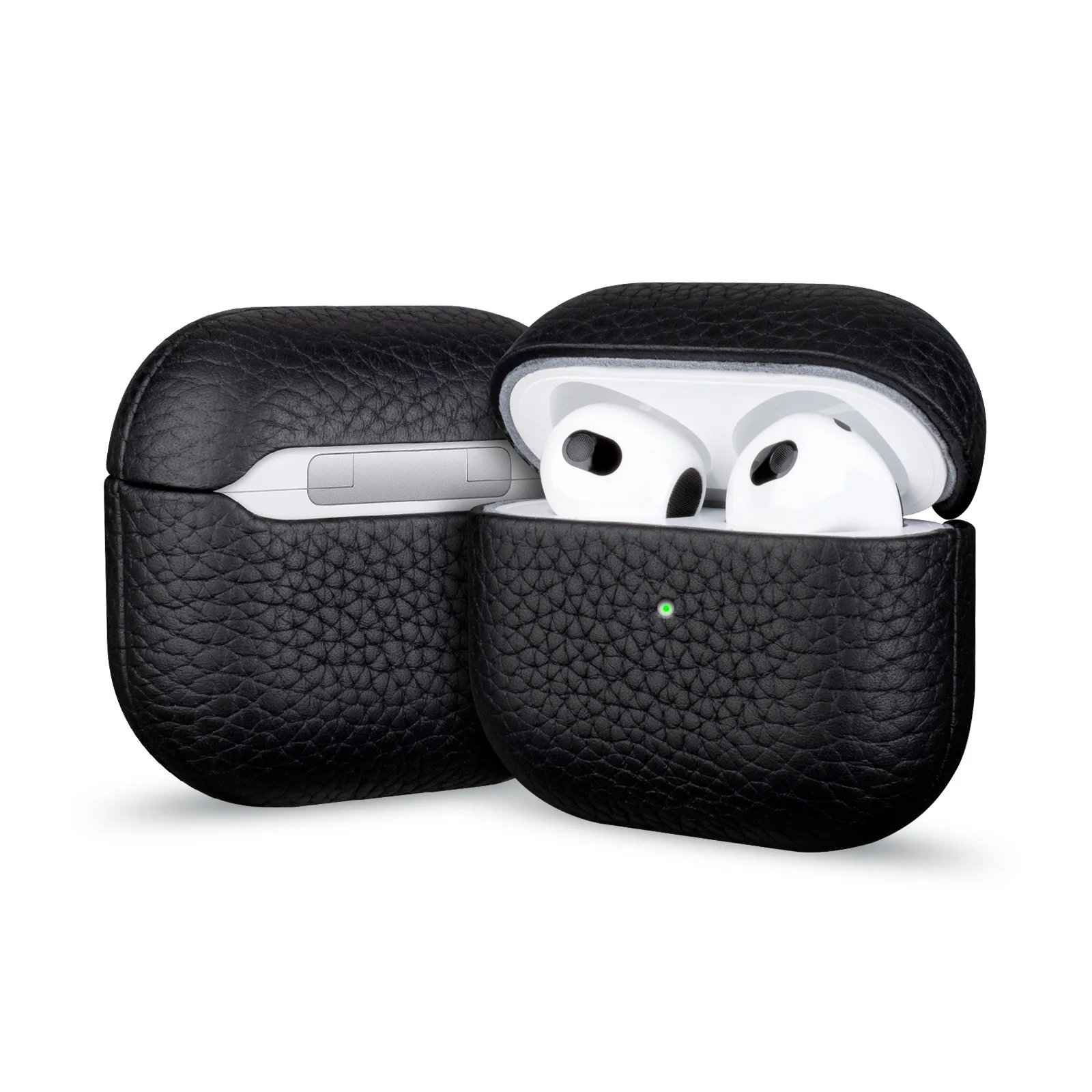 حافظة جلدية لأجهزة AirPods 4 حافظات سماعات أذن للأعمال لأجهزة Apple AirPods 4 4th Generation 2024 غطاء سماعة الرأس Mag