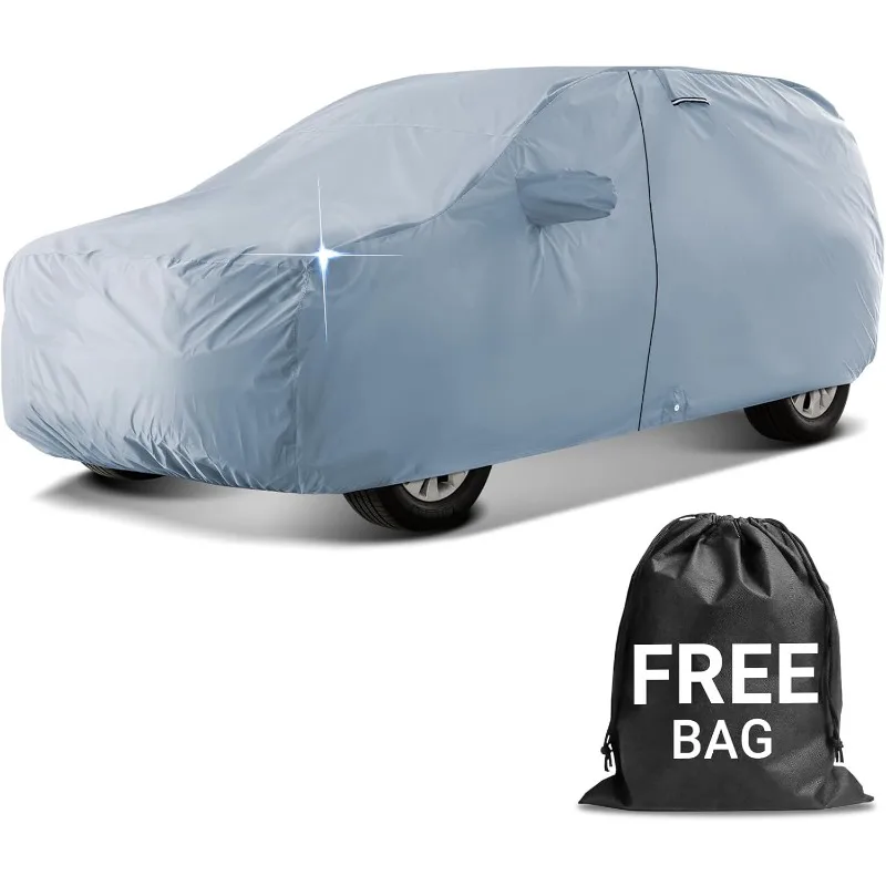 

18-Layer Premium SUV Car Cover Waterproof All Weather | Rain Snow UV Sun Hail Protector for Automobiles | Automotive Accessorie