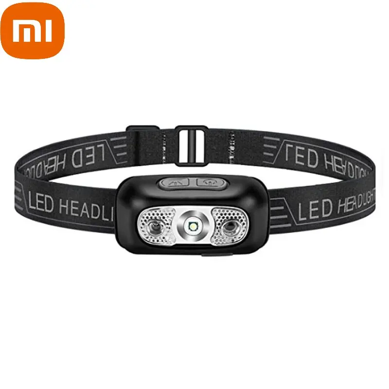 Xiaomi USB Rechargeable Headlamps Motion Sensor Bright LED Running Fishing Headlamp Waterproof Headlight with Infrared Sensor