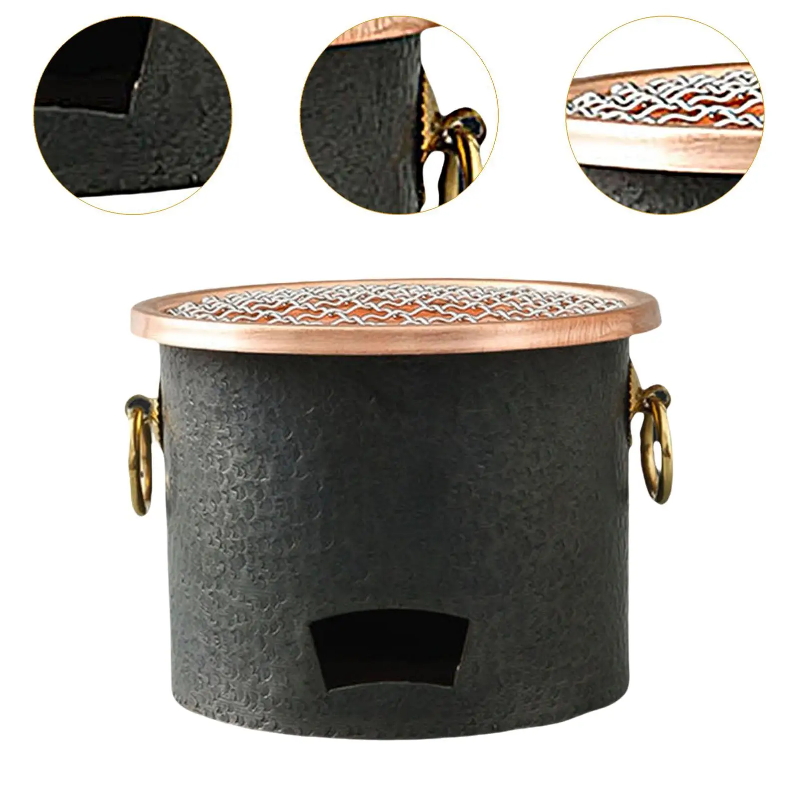 ย่างถ่านพร้อมตะแกรงสแตนเลสย่างบาร์บีคิว Yakitori สําหรับสนามหลังบ้านทําอาหารกลางแจ้งลานกลางแจ้ง Backyard ย่างทอด