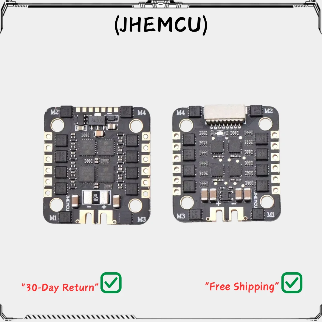 

JHEMCU EM40A BLHELI_S 4-in-1 ESC - DShot600, 2-6S for FPV Racing/Freestyle & Micro Drones (2025 New Version)