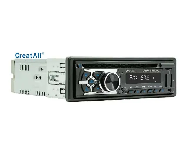Creatall Single-Disc In-Car MP3 Player with Smart for Bluetooth Multimedia CD/VCD/DVD Card Slot USB Connection Radio