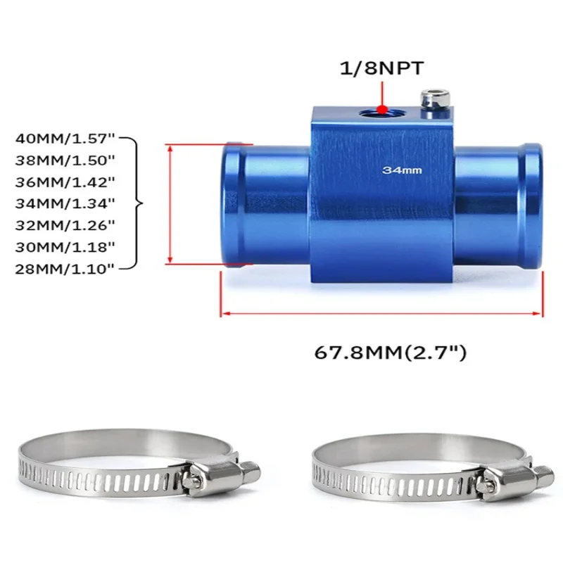 for Car and Motorcycle Modified Universal Water Temperature Meter Tee Pipe Adapter Oil Temperature Sensor Induction Plug