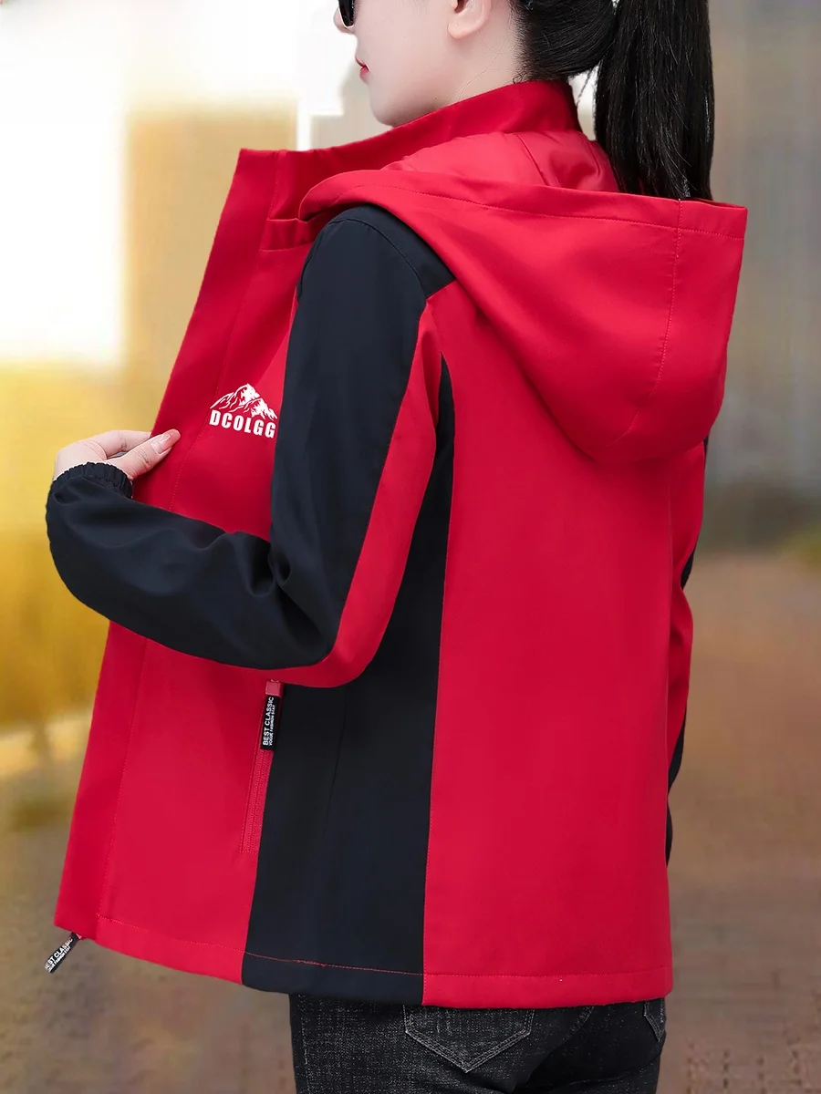 

Женская свободная куртка TUCANO, новинка весна-осень, большие размеры, короткое пальто для женщин среднего возраста, на молнии