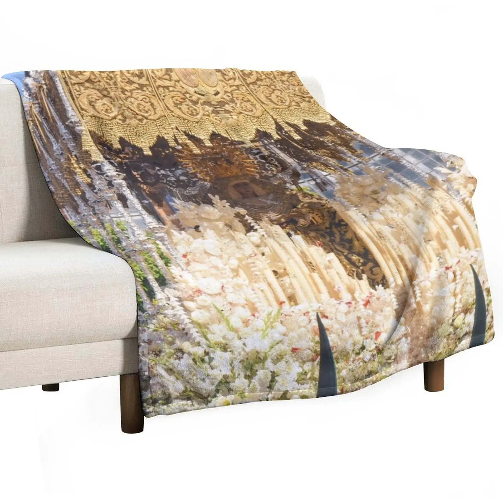 Esperanza de Triana, Sevilla, Semana Santa 2022 Throw Blanket Custom Nap Moving Decoratives Giant Sofa Blankets