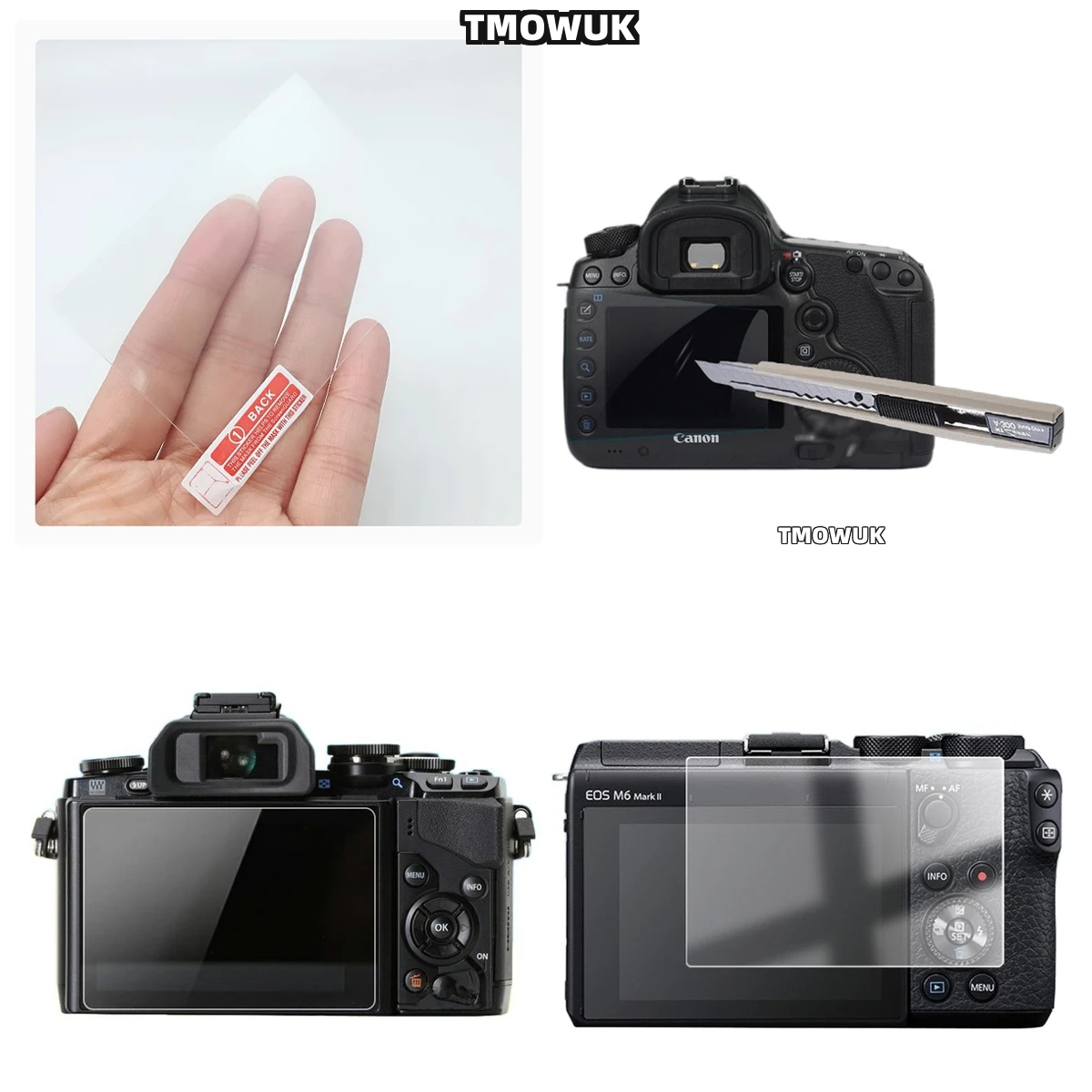 

​​For Canon EOSRP M6II M6 M50 M100 - Privacy Anti-Spy Screen Protector, 9H Tempered Glass HD Camera Film​​