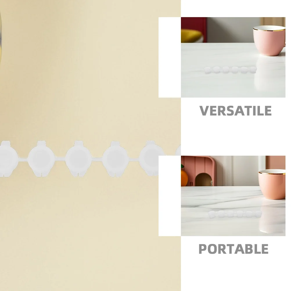 20Pcs Six-Color Paint Pot Strip Portable Empty Paint Container Lid for Arts Crafts Pigment Storage Cups Small Pigment Pot