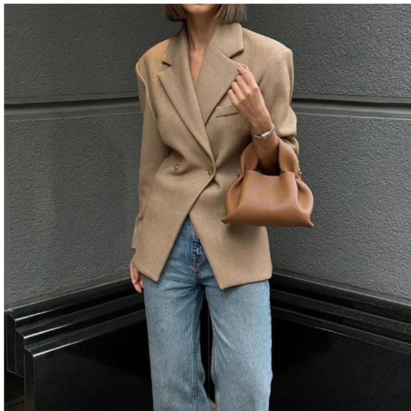 

Autumn and Winter Leisure Commuting Solid Color High-Grade Thin Professional Suit Jacket