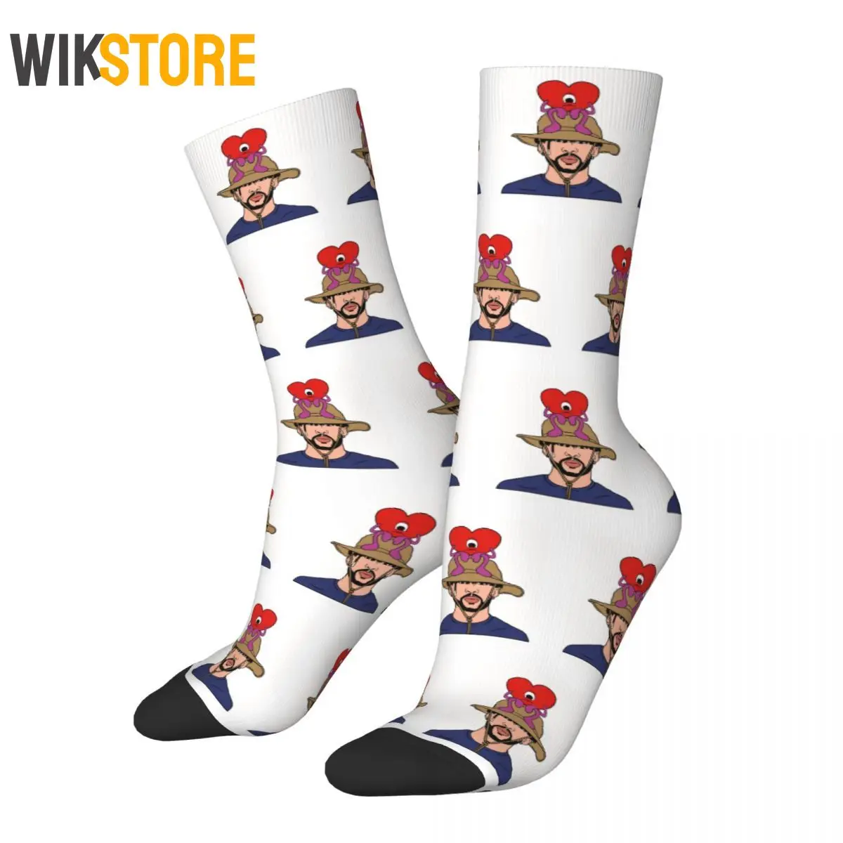 Chaussettes de football respirantes unisexes, chaussettes mignonnes, Cool Bad Bunny, Elin