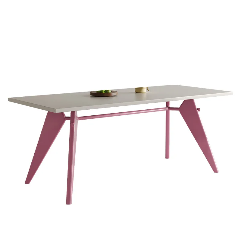 

Household small apartment rectangular dining table, tables and chairs solid wood desk