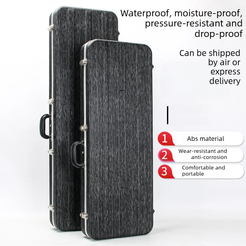 Electric Guitar Case Waterproof Moisture Electric Bass Case Thick Fleece Pressure Guitar Box Anti Fall Check in Instrument Case