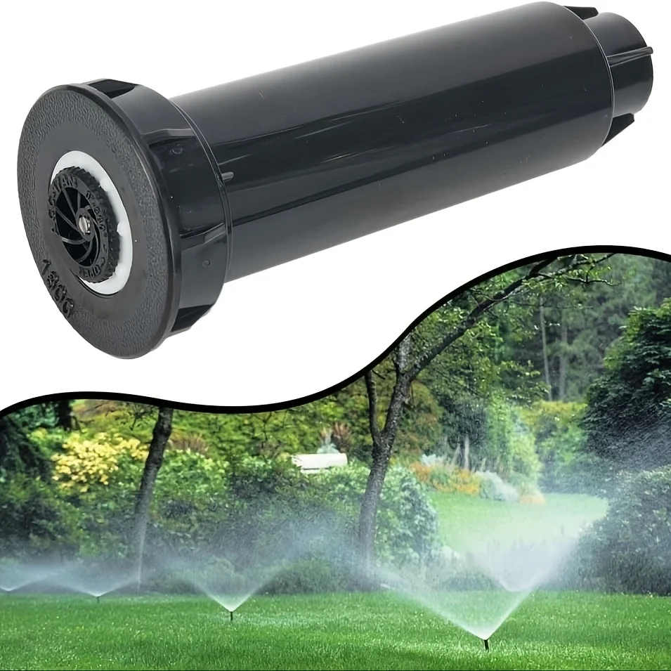 1pc 360° Rotating Retractable Pop-Up Sprinkler Heads Durable Plastic Lawn Watering Tool High-Pressure Spray Garden Accessories