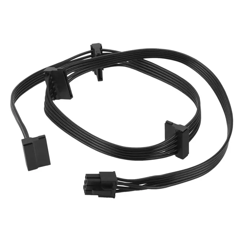 Delicate Texture-3X Pcie 6Pin Male To 4 SATA Power Supply Cable For Seasonic Focus+/ MK3/ FX/ P Series 850PX 750PX 650PX 550PX P