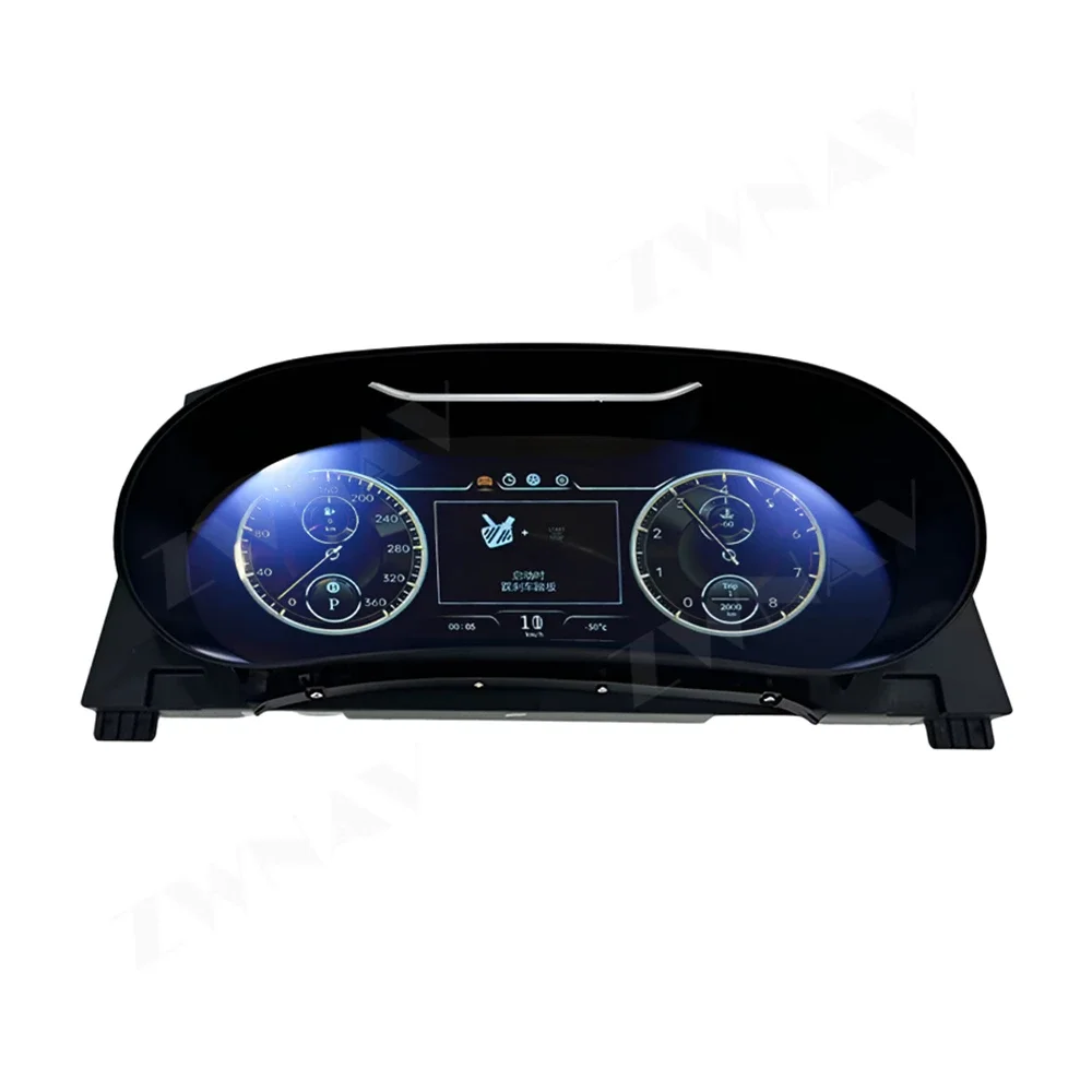 Virtual Cockpit Speedometer LCD Instrument Cluster For Bentley Continental GT 2005-2019 Digital Dashboard Display Panel