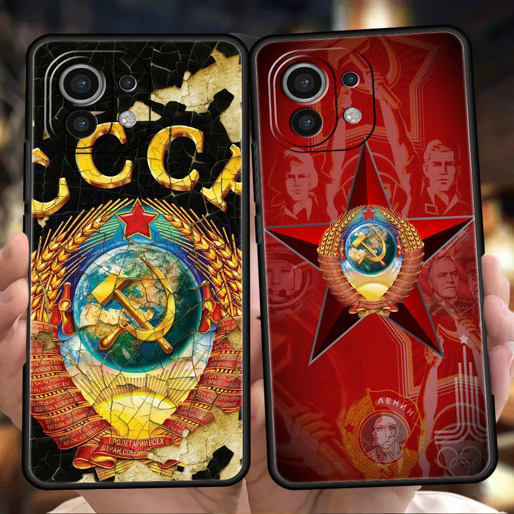 Soviet Union USSR Flag Emblem Phone Case for Xiaomi Poco C51 F3 X3 X4 GT NFC M3 M4 M5 Mi 13 12 11 Ultra 12T Pro Lite 5G Cover