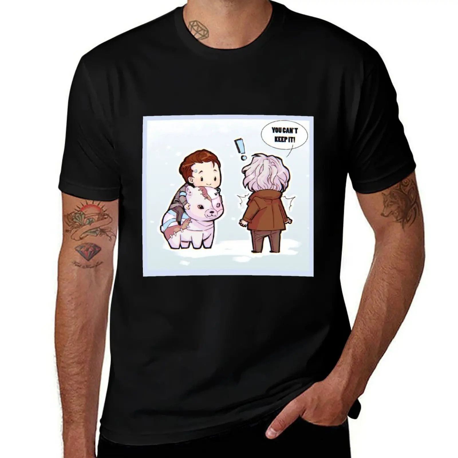 

Connor and polar Bear with Hank T-Shirt Anime t-shirt valentines boutique clothes blue lock customizeds shirts men