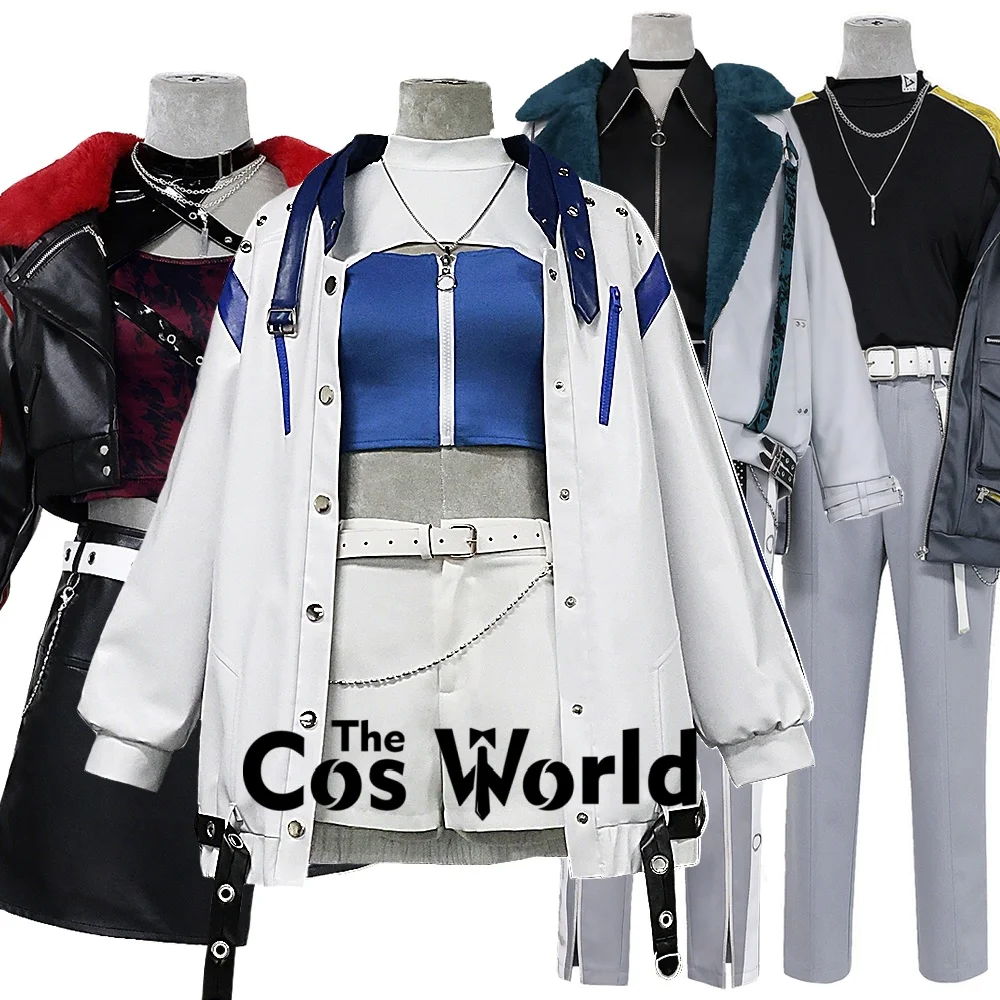 

Костюмы для косплея по аниме PJSK Vivid BAD SQUAD: Азуасава Кохане, Шираиши Ан, Шинономе Акито, Аояги Тоя, Рекка — Яркие наряды