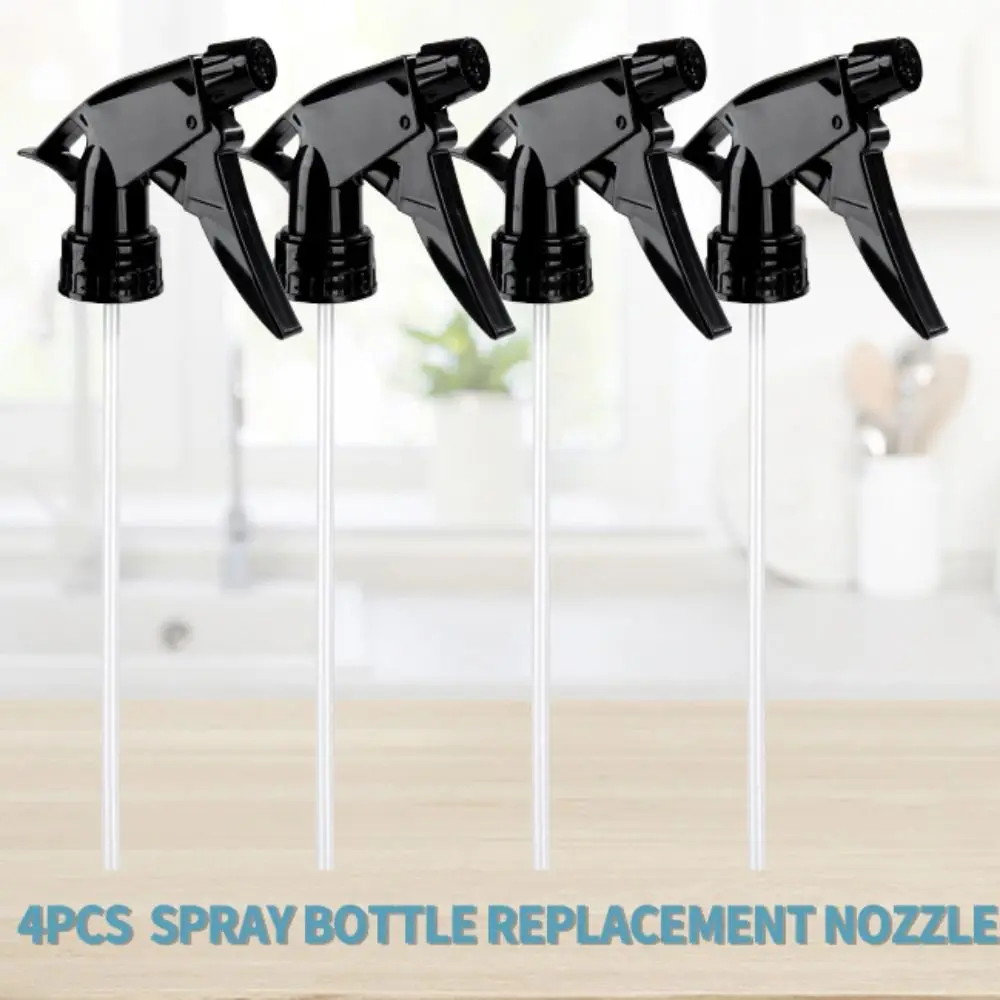 4pcs Adjustable Spray Bottle Nozzles replaceable Heavy Duty Bottle Spray Nozzle Leak Proof Mist Water Chemical Cleaning