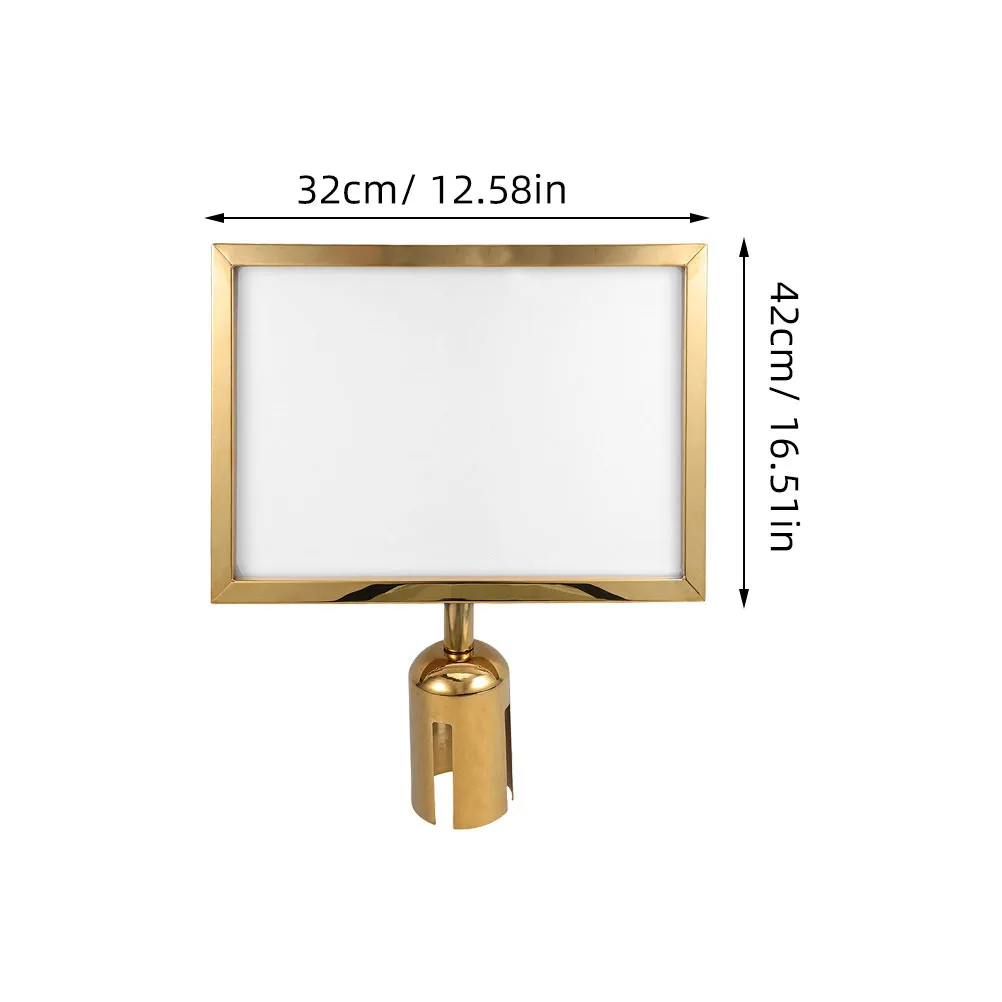 Stanchion Holder A3 Stainless Steel For Crowd Control Display Display Holder Stanchion Post Sign Support Traffic Safety Sign
