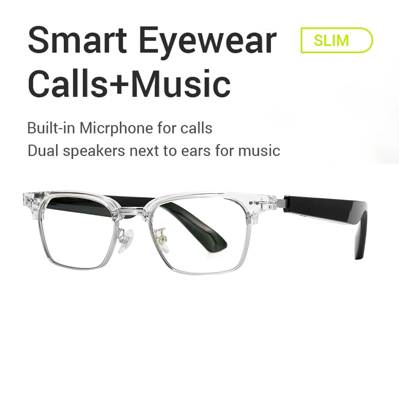 Smart Bluetooth Audio Glasses Music Glasses Earphones Call Listening Music Navigation Sunglasses UV Fast Charging