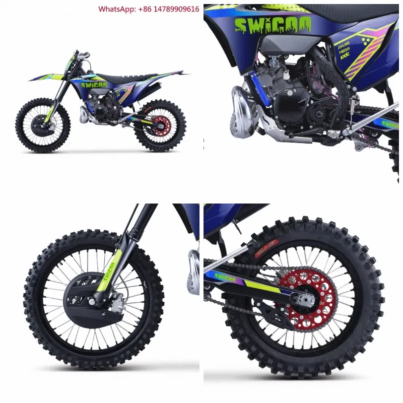 Mini MotoKids MotoVibrant Colors Y8-250CC MT250 Single Cylinder 2-Stroke 4-Valve Liquid Cooled SOHC Balance Shaft Off-Road Motor