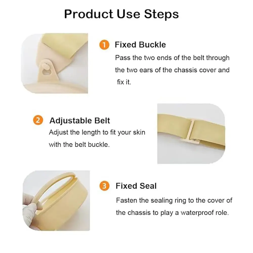 

Accessories Elastic Ostomy Bag Covers Waterproof Washable Ostomy Bath Cover Easy to Clean Colostomy Shower Protector