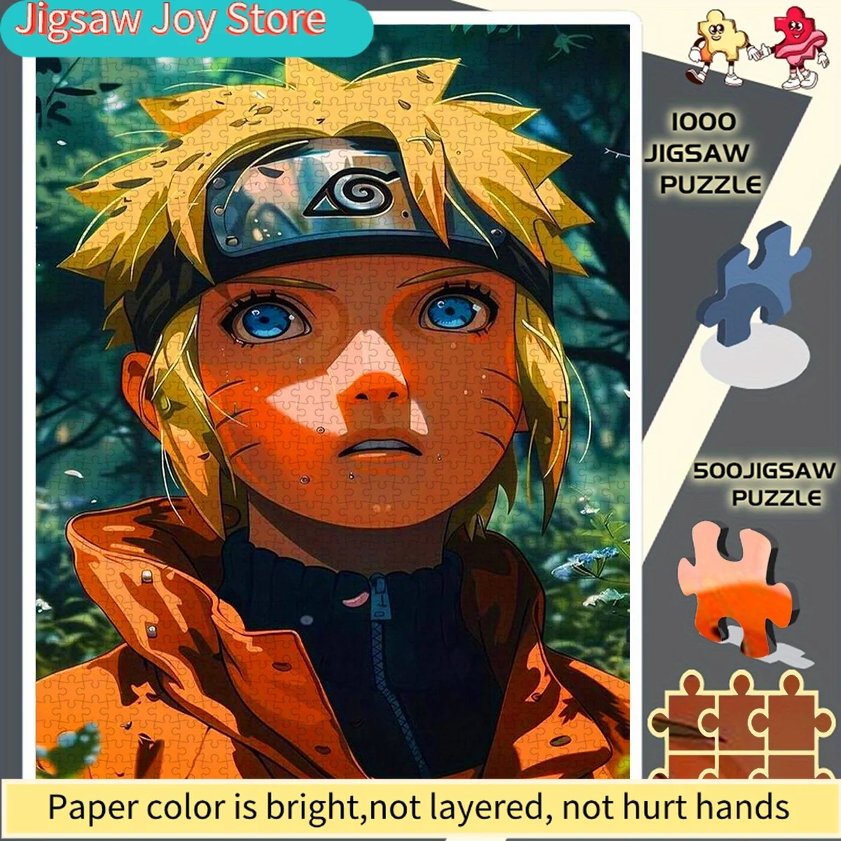 

Идеальный выбор для фанатов Наруто: этот пазл из 500/4118 деталей изображает молодого Наруто, который задумчиво смотрит на лес. Это...