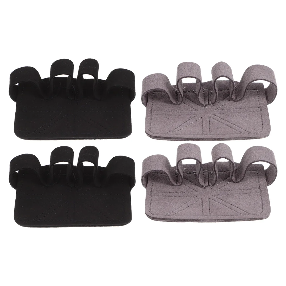 

2 Pairs Handguard Palm Protector Fitness Mittens Moving Straps Fiber Lifting Pull Grips