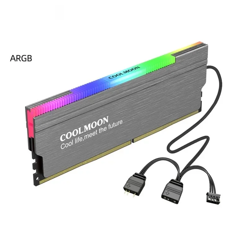 CR-D134S ARGB RAM Heatsink Heat Spreader Cooler Memory Cooling Vest for Desktop Computer PC Memory