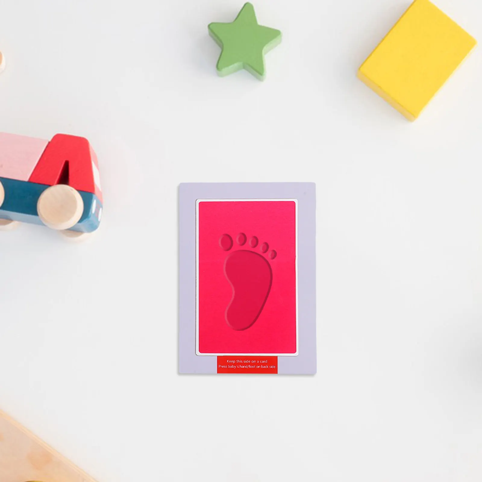 

1Set Inkless Large Ink Pad Cardboard Kit Baby Footprint Handprint Newborn Keepsake Pet Paw Print Recording