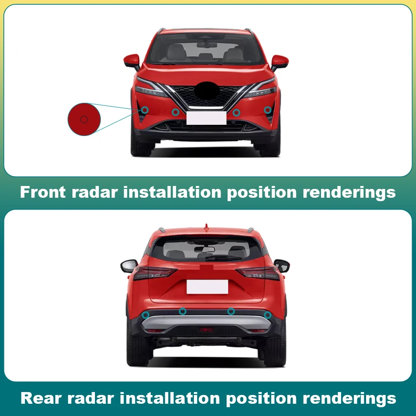 Parking Sensor Kit Car electronic devices Car Sound Warning Detection System For Nissan Qashqai 2016 To 2020 2021 2022 2023 2024
