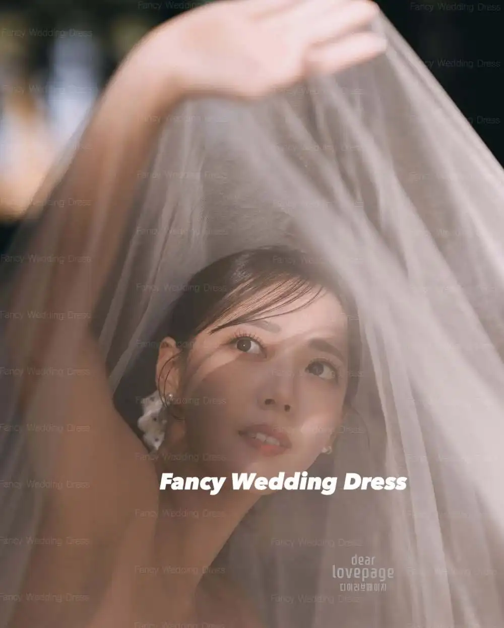 Vestido de novia sin tirantes de color marfil sencillo y elegante, vestidos de noche populares de Corea, vestidos de fiesta de cumpleaños de tul suave personalizados