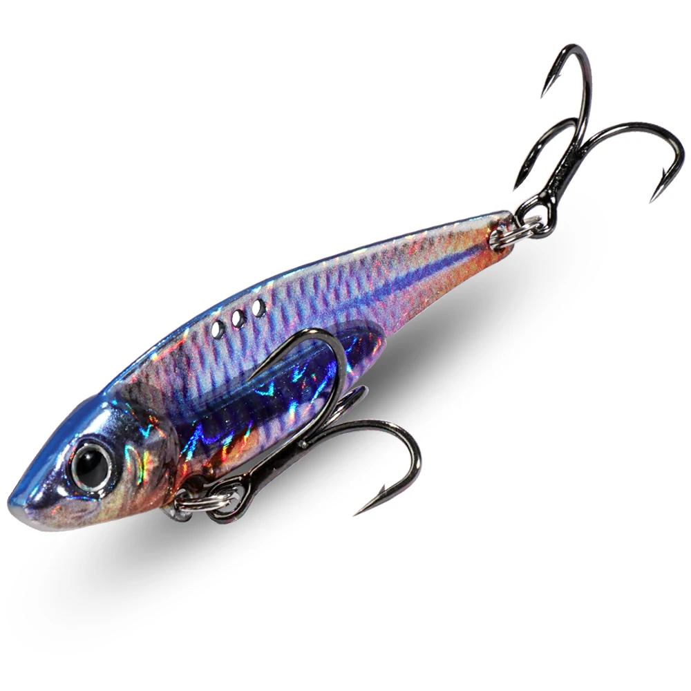 Spinner Löffel Metall Jig Köder 7g 10g 16g 20g VIB Sinking Blade Spinning Drillinge Spinnerbait pesca Hecht Karpfen Meer Angeln Köder