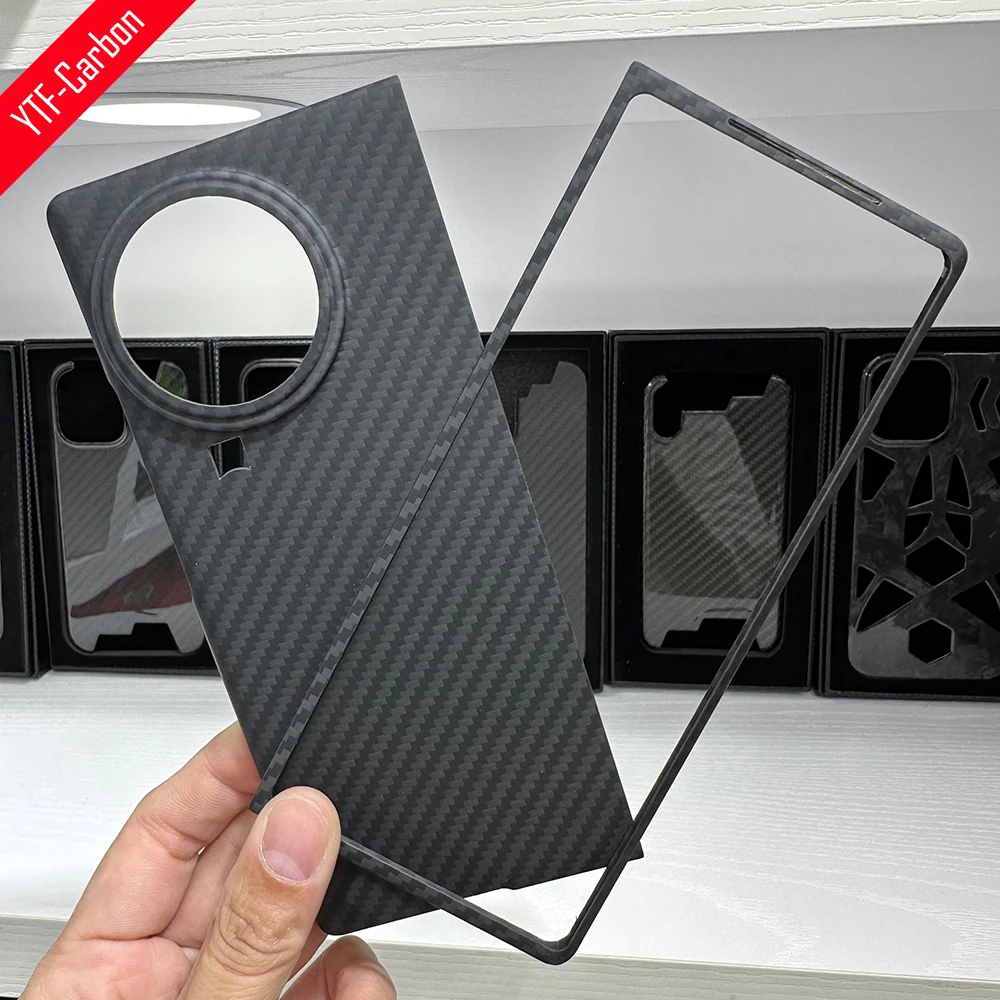 

YTF-carbon для Vivo X Fold2 фотоэлемент из настоящего углеродного волокна ультратонкое арамидное волокно ультратонкий деловой противоударный чехол X Fold2